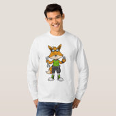 Fox as Mechanic with Wrench & Nut T-shirt (Voorkant volledig)