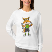 Fox as Mechanic with Wrench & Nut T-shirt (Voorkant)