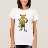 Fox as Mechanic with Wrench & Nut T-shirt (Voorkant)