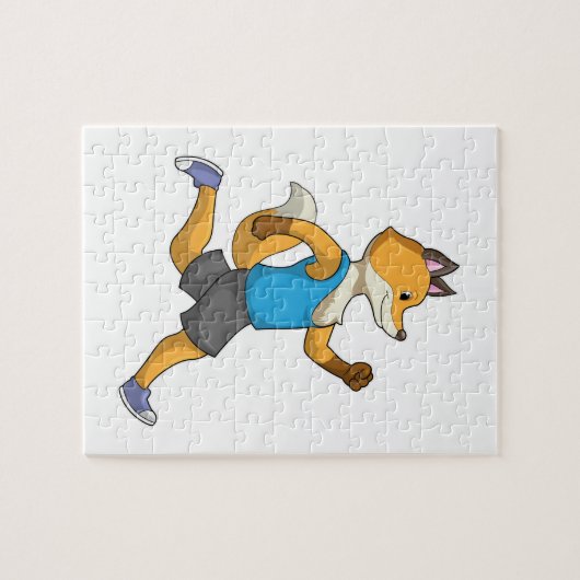 Fox as Runner at Running Legpuzzel (Horizontaal)