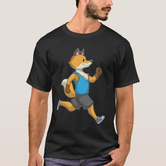 Fox as Runner at Running T-shirt (Voorkant)