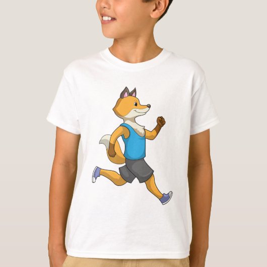 Fox as Runner at Running T-shirt (Voorkant)