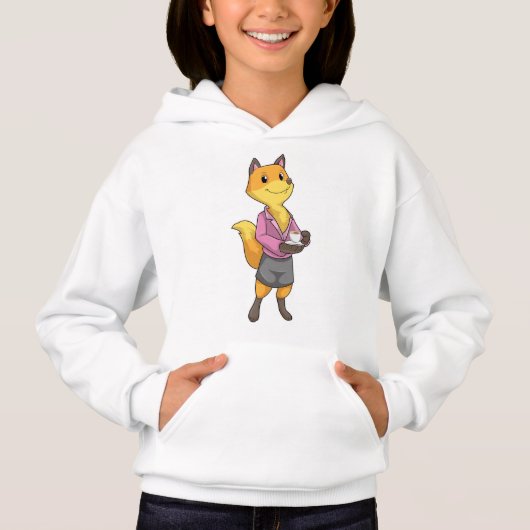Fox as Secretary with Coffee Cup (Voorkant)