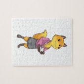 Fox as Secretary with Coffee Cup Legpuzzel (Horizontaal)