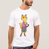 Fox as Secretary with Coffee Cup T-shirt (Voorkant)