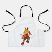 Fox as Skater with Roller skates Schort (Voorkant)