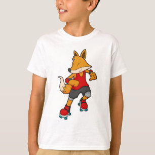 Fox as Skater with Roller skates T-shirt