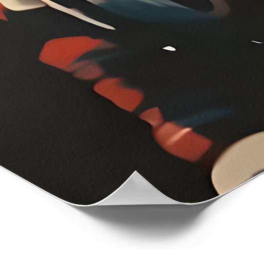 Fox Astronaut Poster, Fox Retro Print, Fox Poster (Hoek)