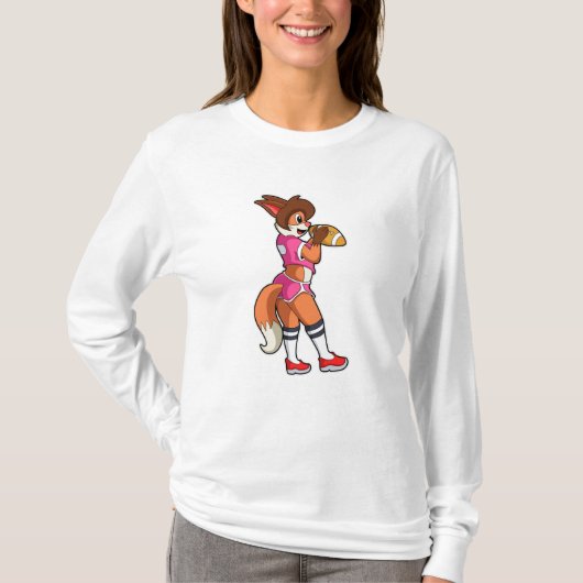 Fox at Football Sports T-shirt (Voorkant)