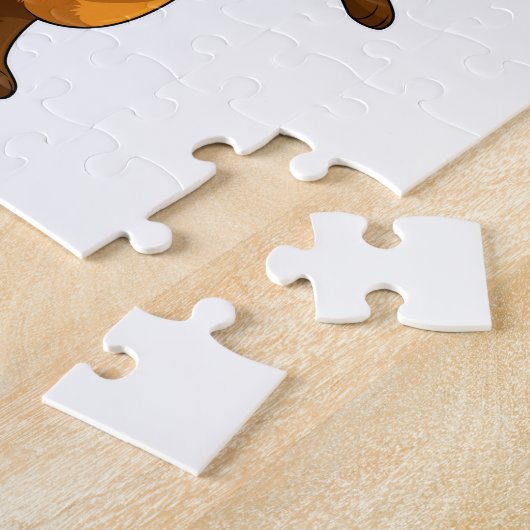 Fox at Party with Party hat Legpuzzel (Zijkant)