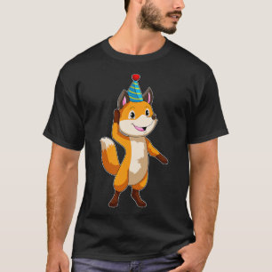 Fox at Party with Party hat T-shirt