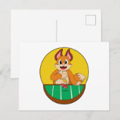 Fox at Poker with Poker chips Briefkaart (Voorkant / Achterkant)