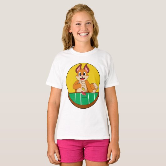 Fox at Poker with Poker chips T-shirt (Voorkant volledig)
