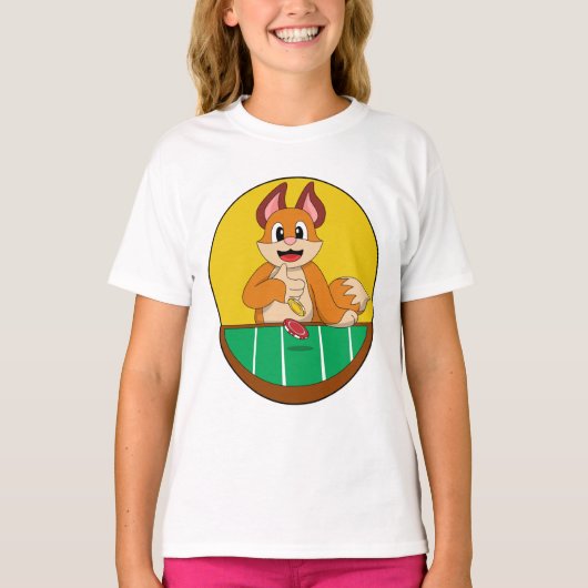 Fox at Poker with Poker chips T-shirt (Voorkant)