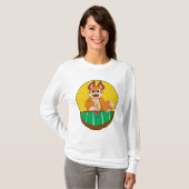 Fox at Poker with Poker chips T-shirt (Voorkant volledig)