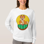 Fox at Poker with Poker chips T-shirt (Voorkant)