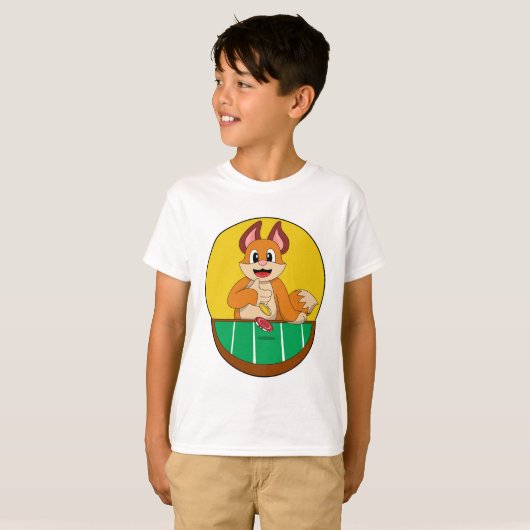 Fox at Poker with Poker chips T-shirt (Voorkant volledig)