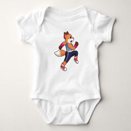 Fox at Running Romper (Voorkant)