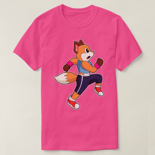 Fox at Running T-shirt (Design voorkant)