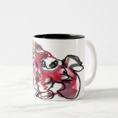 Fox autumn  love tweekleurige koffiemok (Voorkant rechts)
