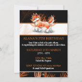 Fox Autumn Walk - Uitnodigingen voor de verjaardag (Voorkant)