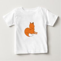 Fox Baby Fine Jersey T-shirt, wit