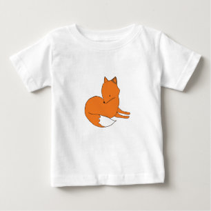Fox Baby Fine Jersey T-shirt, wit