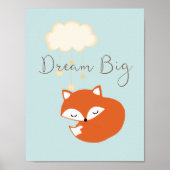 Fox Baby Nursery Poster (Voorkant)