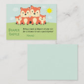 Fox baby shower bingo plaatskaartje (Voorkant / Achterkant)