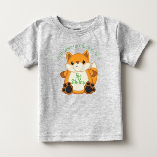Fox Baby shower Green (Voorkant)
