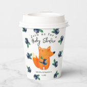 Fox Baby shower Papieren Bekers (Achterkant)