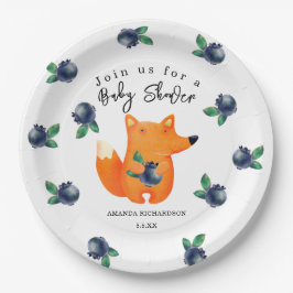 Fox Baby shower Papieren Bordje