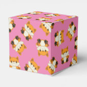 Fox Baby shower Roze Bedankdoosjes (Achterkant)