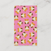 Fox Baby shower Roze Informatiekaartje (Achterkant)