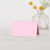 Fox Baby shower Roze Plaatskaartje (Achterkant)