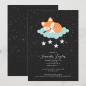 Fox Baby shower Uitnodiging (Voorkant / Achterkant)