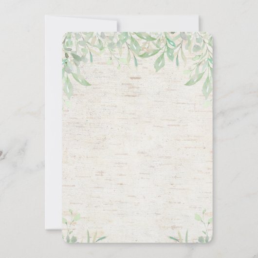 Fox Baby shower Uitnodiging (Achterkant)