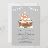 Fox Baby shower Uitnodiging (Voorkant)