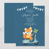 Fox Baby shower Uitnodiging (Voorkant / Achterkant)
