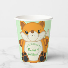 Fox Baby shower Woodland Animal Papieren Bekers