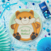 Fox Baby shower Woodland Animal Papieren Bordje (Feest)