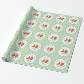 Fox Baby shower Woodland Animals Cadeaupapier (Uitgerold)