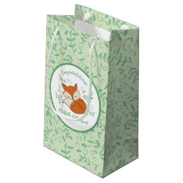 Fox Baby shower Woodland Animals Klein Cadeauzakje
