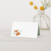 Fox Baby shower Woodland Animals Plaatskaartje (Voorkant)
