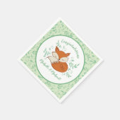 Fox Baby shower Woodland Animals Servet (Hoek)