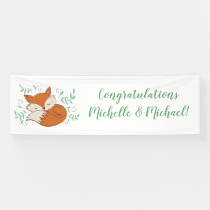 Fox Baby shower Woodland Animals Spandoek