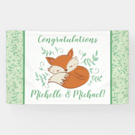 Fox Baby shower Woodland Animals Spandoek