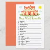 Fox Baby word scramble game (Voorkant / Achterkant)