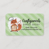 Fox bakkerij chocolade koekje visitekaartje (Voorkant)