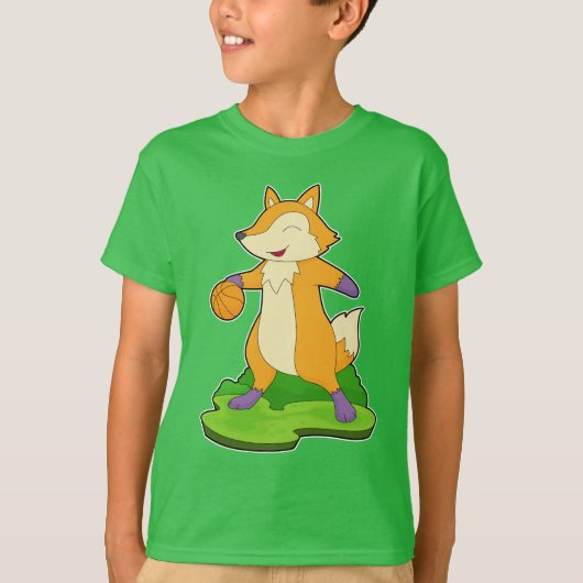 Fox Basketball speler Basketball T-shirt (Voorkant)